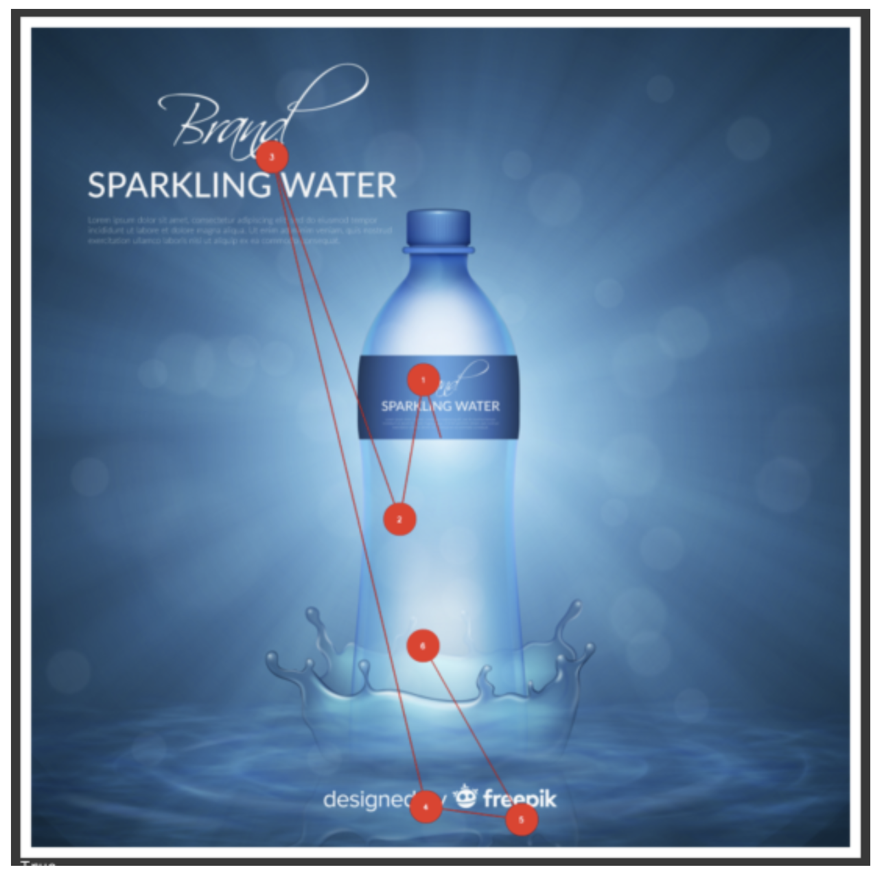 Eye Movement Path Analysis Example - Track viewer gaze patterns